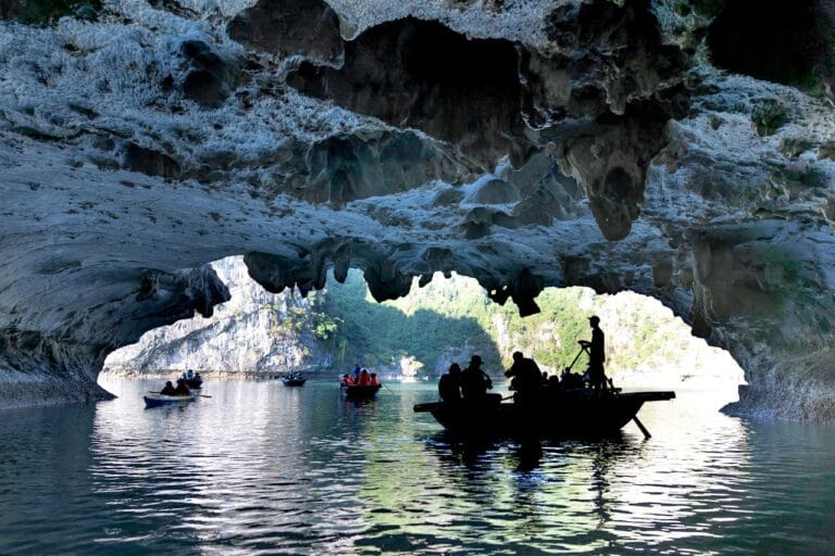 Cave in Ha Long Bay