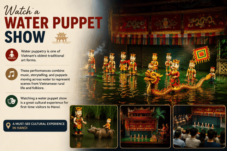 Hanoi Travel Guide 2026: Best Things to Do, Food, Attractions & Local Tips 🇻🇳 8 Watch a Water Puppet Show in Hanoi Travel Guide