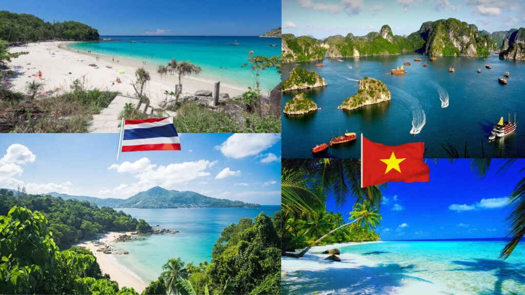 Vietnam vs Thailand Travel: Which Country Is Better for Your Trip? 3 Thailand tropical islands and Vietnam coastal beaches comparison for Southeast Asia travelers