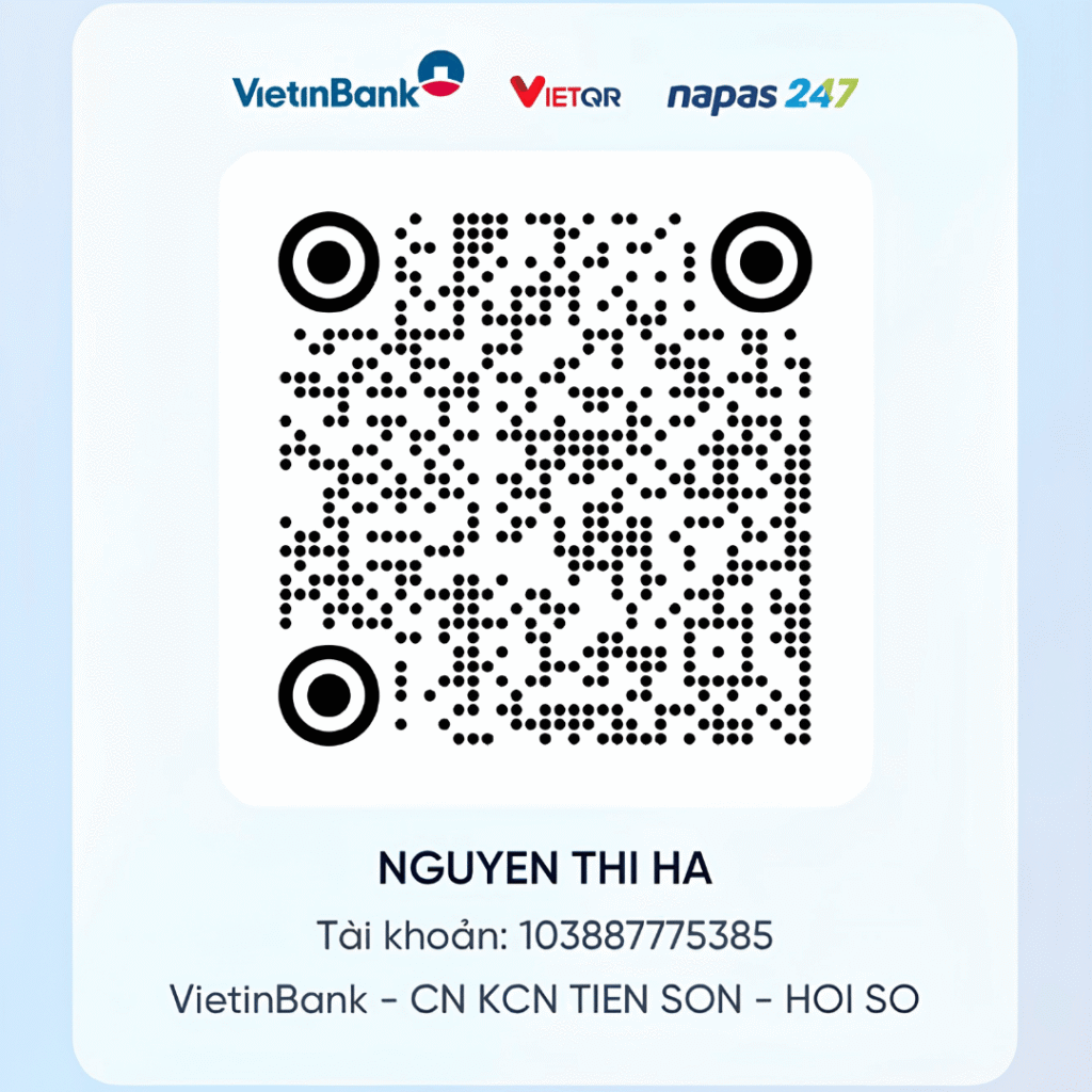 Support Tam Voc Viet 1 QR code Donate for tamvocviet.com via Vietinbank