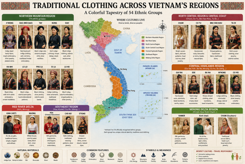 Traditional Clothing Across Vietnam's Regions