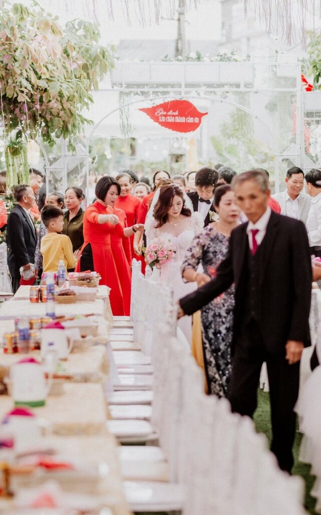 Traditional Vietnamese wedding celebration