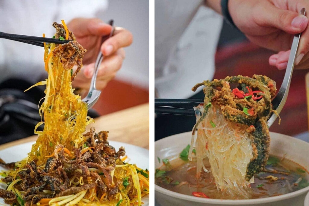 Hanoi Food Guide: 15 Must-Try Dishes & Where to Eat Like a Local 12 Hanoi mien luon with crispy eel, glass noodles, herbs, and savory broth.