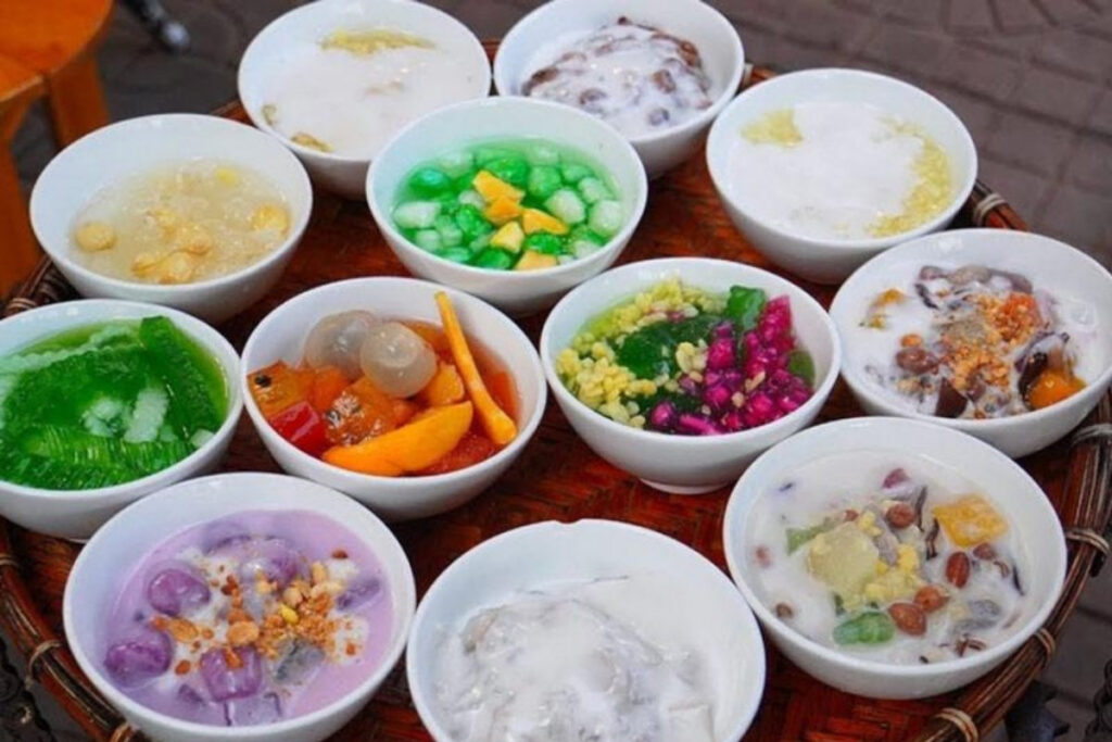 Ho Chi Minh City Food Guide: What to Eat in Vietnam's Food Capital 21 Traditional Vietnamese che dessert with colorful ingredients