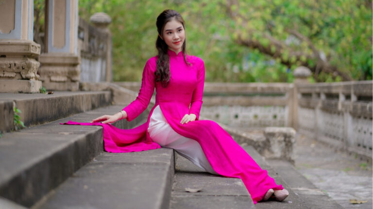 Vietnamese traditional clothing featuring Ao Dai in Hoi An Ancient Town