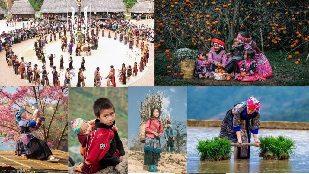 Panoramic view of Vietnam's diverse landscapes and ethnic cultures from the northern mountains to the Central Highlands and Cham coast