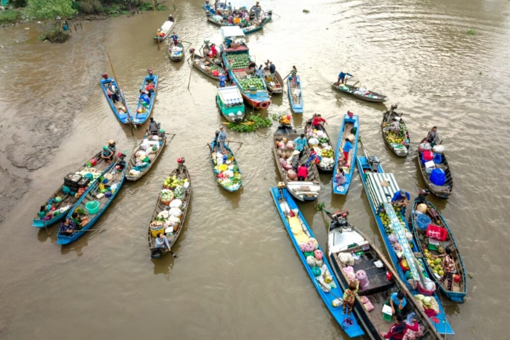 Cai Rang Floating Market in Vietnam