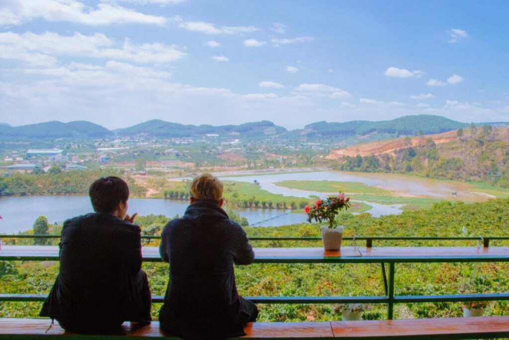 Coffee farm in Da Lat Vietnam highlands