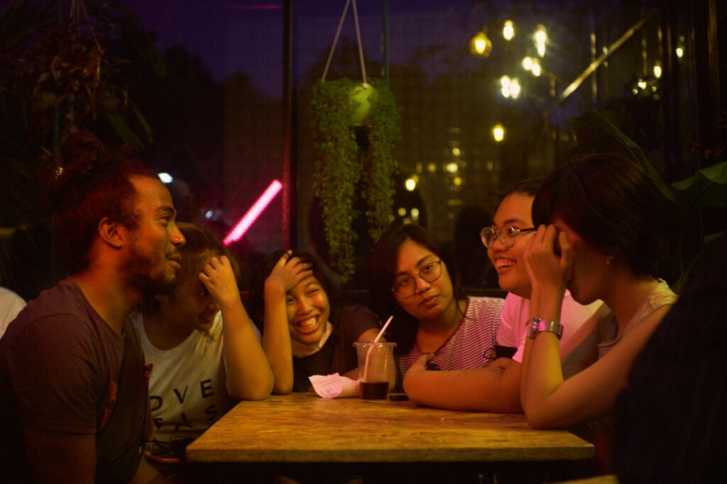 Foreign residents spending time with Vietnamese friends in Vietnam