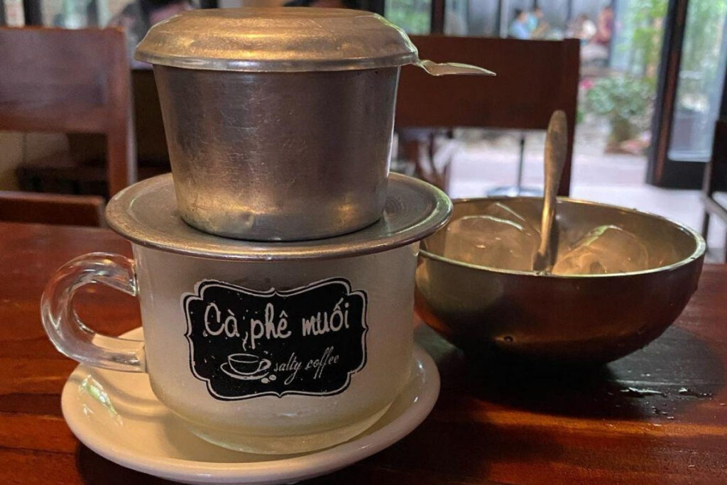 Hue salt coffee ca phe muoi in Vietnam