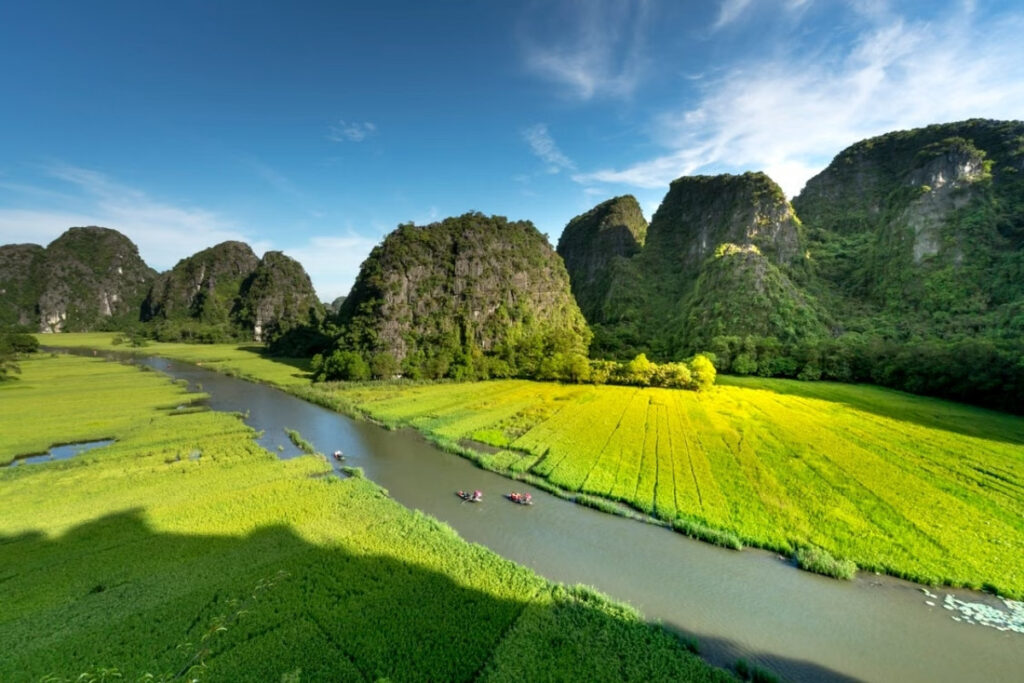 Ninh Binh landscape for a weekend escape from Hanoi