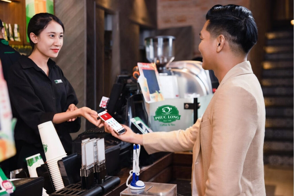 Restaurant bill and payment at a Vietnamese restaurant