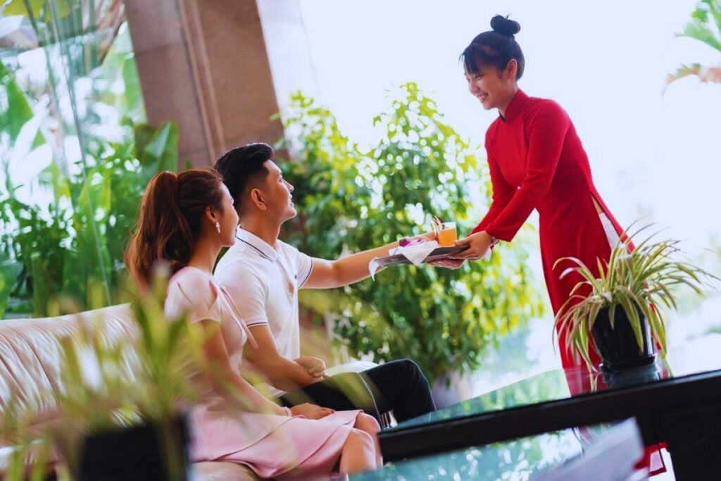 Vietnamese hospitality and service at a local hotel