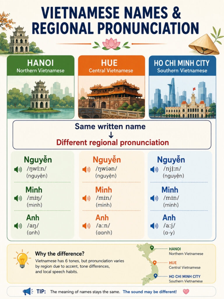 Vietnamese Names: A Traveler’s Guide to Names & Naming Traditions 14 vietnamese-names-regional-pronunciation-map